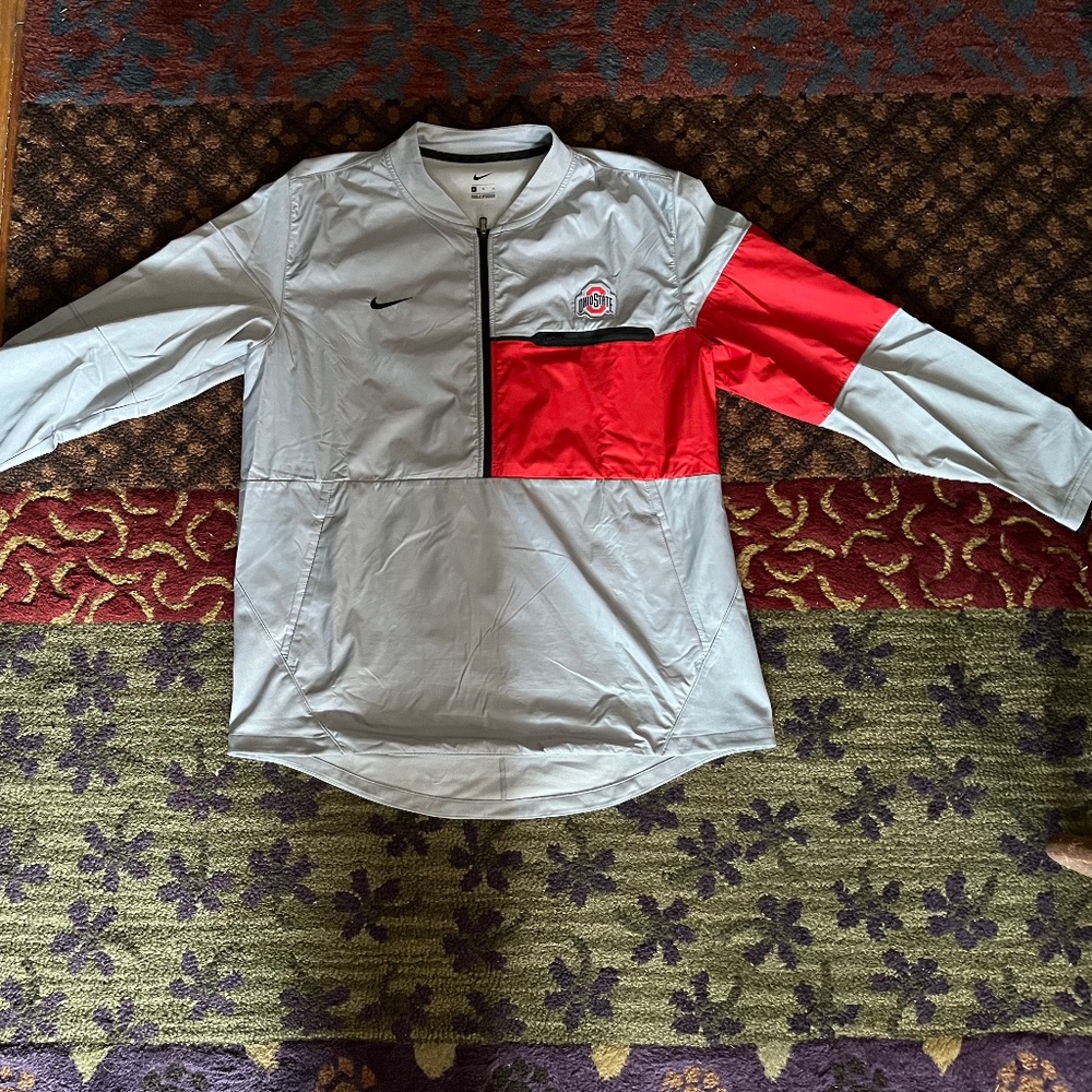 Ohio State nylon half-zip pullover XL